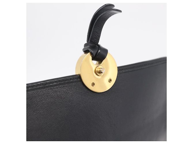 Chloé Chloe Indie Long Wallet Leather Black Gold Tone - vista 15
