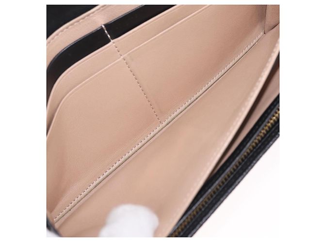 Chloé Chloe Indie Long Wallet Leather Black Gold Tone - vista 20