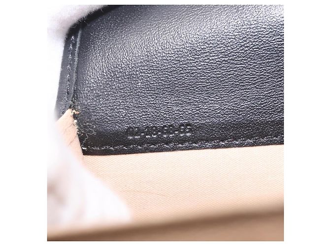 Chloé Chloe Indie Long Wallet Leather Black Gold Tone - vista 24