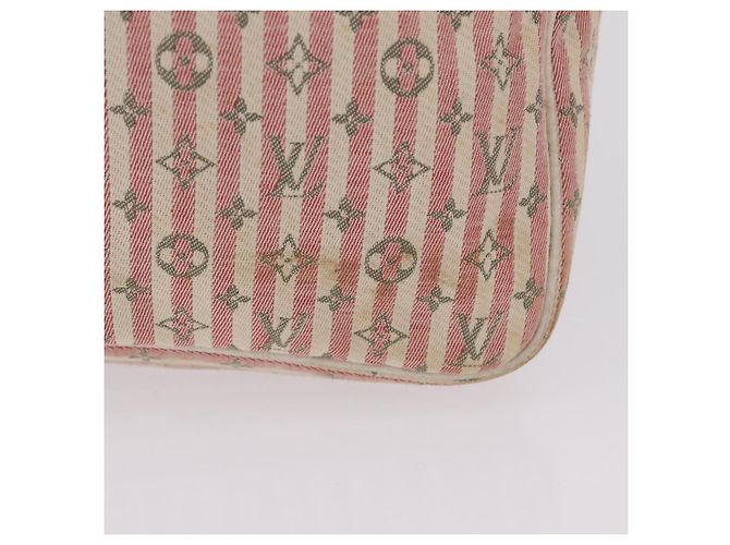 LOUIS VUITTON Monogram Mini Lin Croisette Speedy 30 Bag Pink M95501 - vista 7