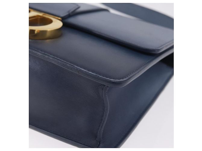Christian Dior 30 Montaigne Shoulder Bag Leather Blue Gold - vista 15