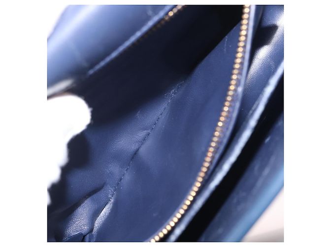 Christian Dior 30 Montaigne Shoulder Bag Leather Blue Gold - vista 28