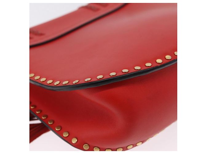 Chloé Chloe Shoulder Bag Leather Red Gold - vista 13