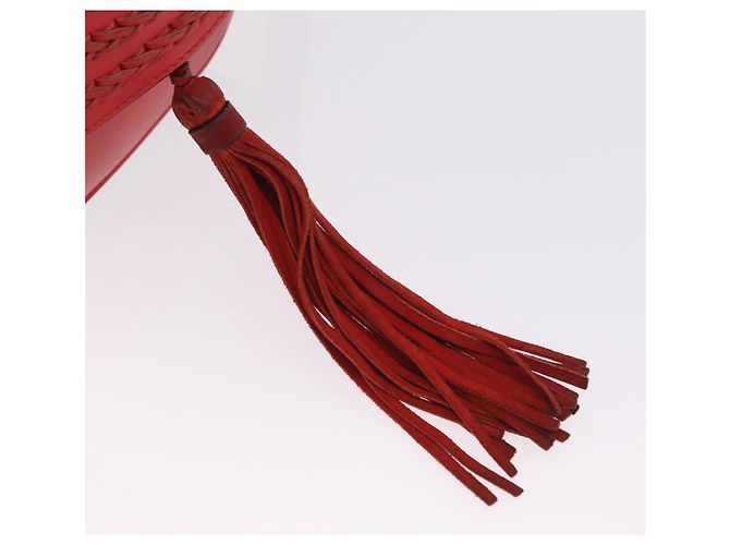 Chloé Chloe Shoulder Bag Leather Red Gold - vista 15