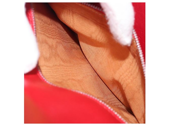 Céline CELINE Bolsa de mão em couro vermelho e dourado - vista 24
