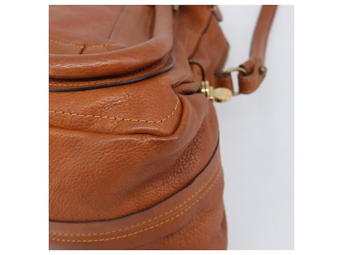 Chloé Chloe Paraty Hand Bag Leather 2way Beige Gold - vista 12