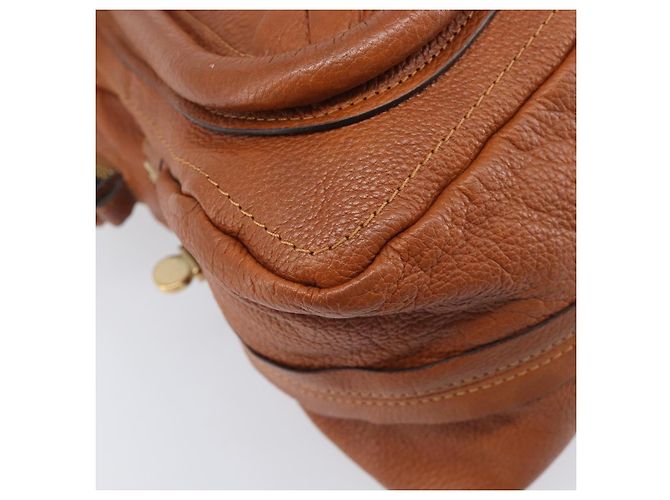 Chloé Chloe Paraty Hand Bag Leather 2way Beige Gold - vista 15