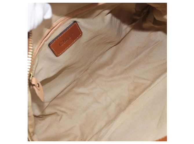 Chloé Chloe Paraty Hand Bag Leather 2way Beige Gold - vista 21