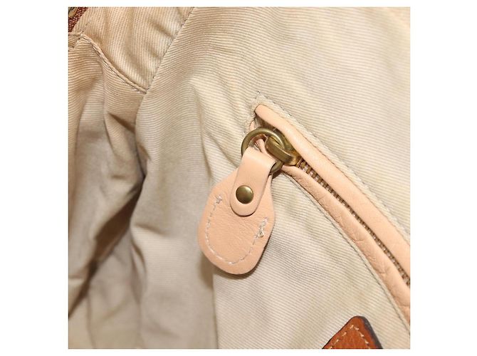 Chloé Chloe Paraty Hand Bag Leather 2way Beige Gold - vista 25
