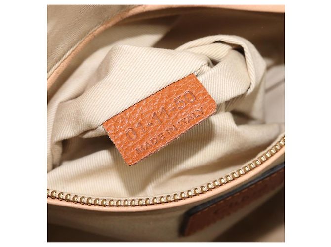 Chloé Chloe Paraty Hand Bag Leather 2way Beige Gold - vista 27