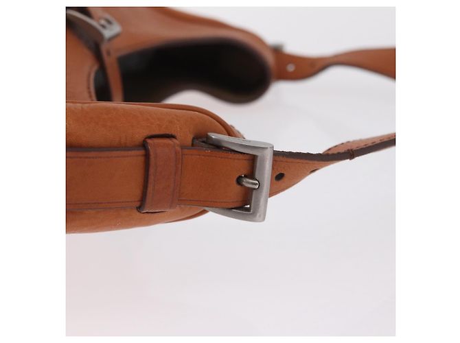 PRADA Shoulder Bag Leather Brown Silver - vista 10