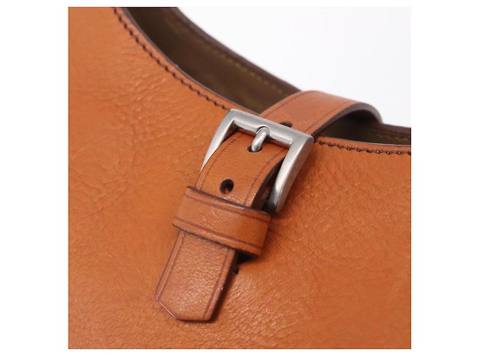 PRADA Shoulder Bag Leather Brown Silver - vista 20