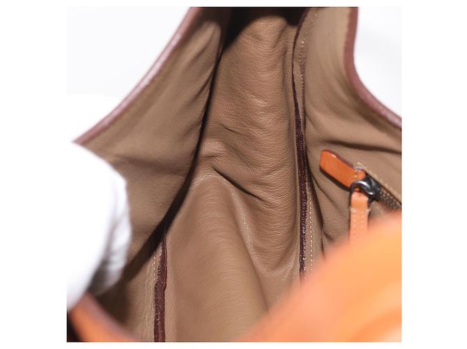 PRADA Shoulder Bag Leather Brown Silver - vista 25