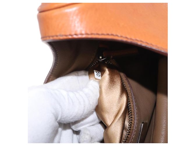 PRADA Shoulder Bag Leather Brown Silver - vista 28