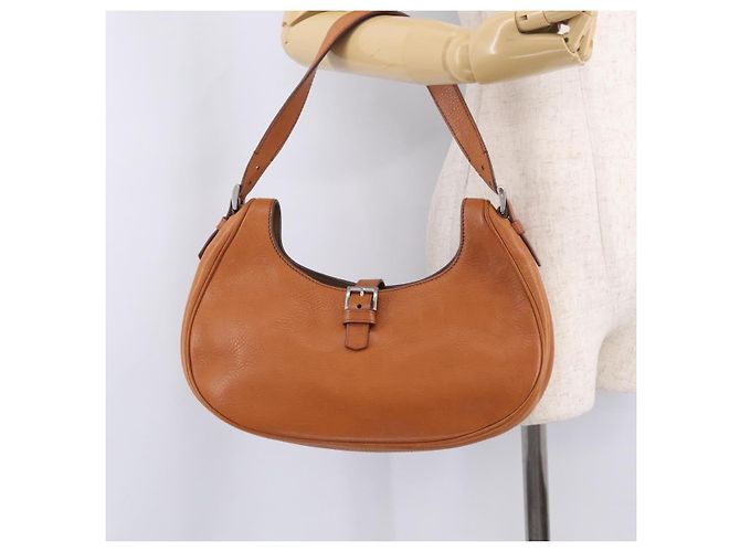 PRADA Shoulder Bag Leather Brown Silver - vista 29