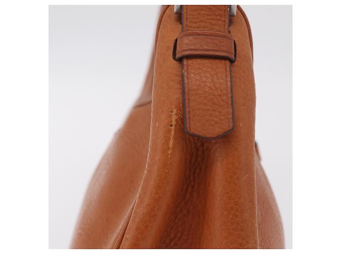 PRADA Shoulder Bag Leather Brown Silver - vista 6