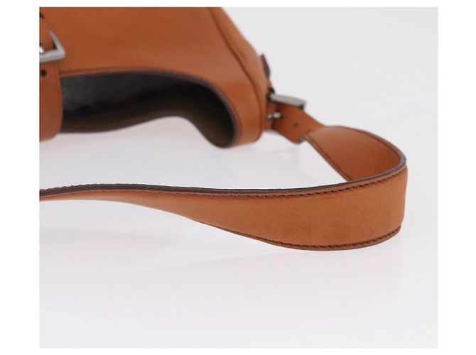 PRADA Shoulder Bag Leather Brown Silver - vista 8