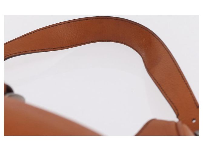PRADA Shoulder Bag Leather Brown Silver - vista 9