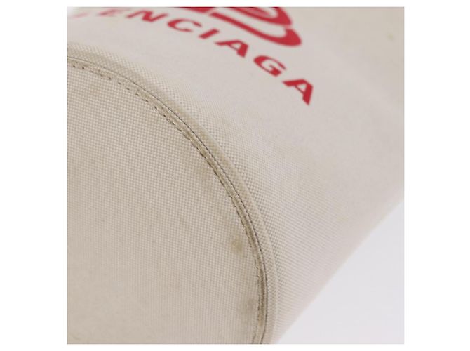 Sac à main Balenciaga Wave XS Canvas 2way White Silver 619979 - vista 15