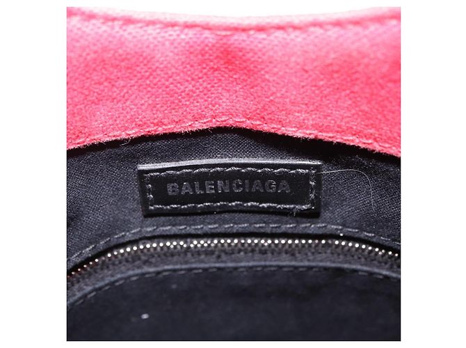 Sac à main Balenciaga Wave XS Canvas 2way White Silver 619979 - vista 19
