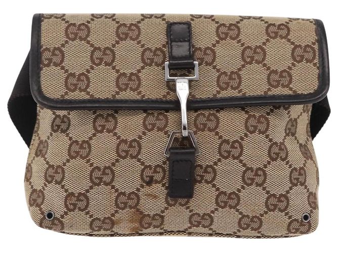 GUCCI GG Canvas Waist bag Beige Silver 92543 - vista 2