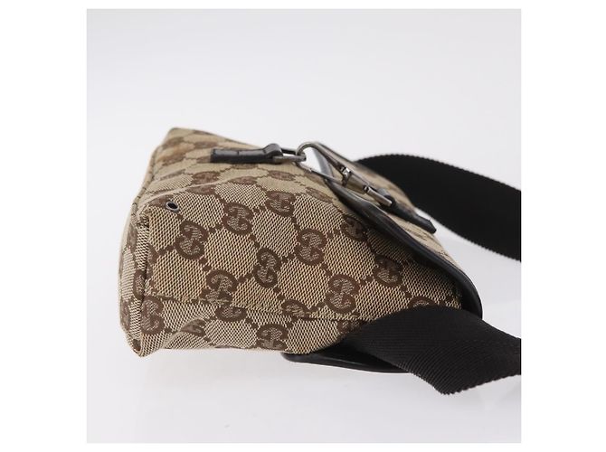 GUCCI GG Canvas Waist bag Beige Silver 92543 - vista 5