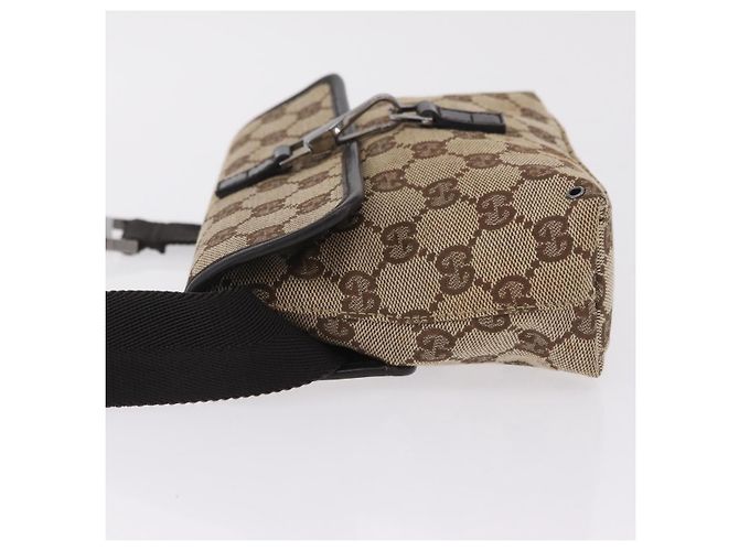 GUCCI GG Canvas Waist bag Beige Silver 92543 - vista 6