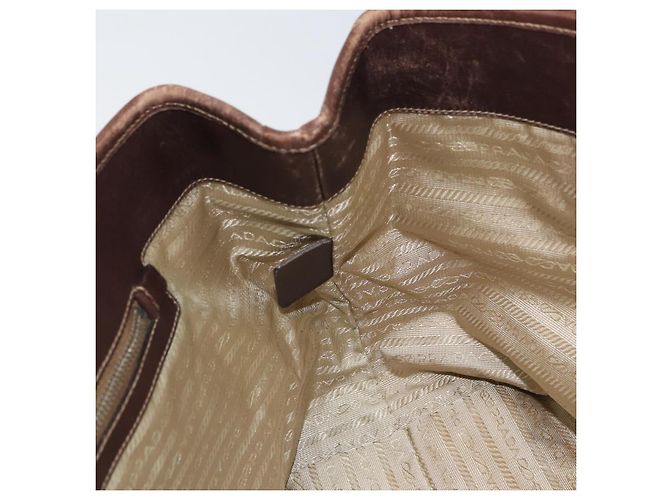 Tote PRADA Sac Cabas Canvas Beige Silver - vue 19