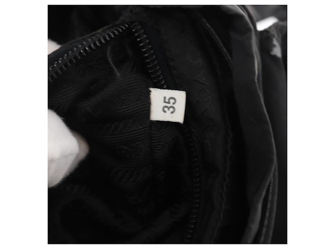 PRADA Backpack Nylon Black Silver - view 12