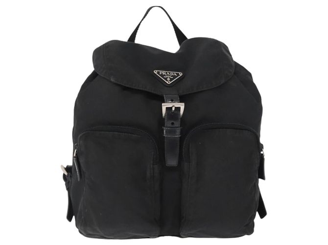 PRADA Backpack Nylon Black Silver - view 13