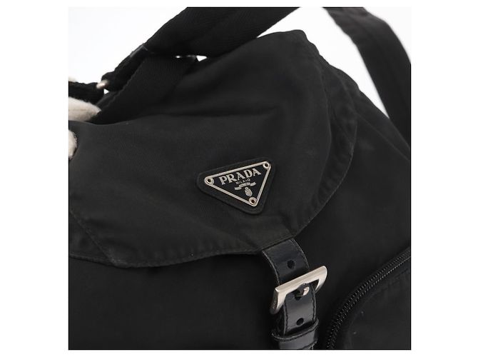 PRADA Backpack Nylon Black Silver - view 20