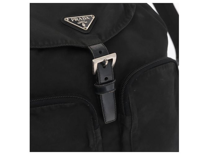 PRADA Backpack Nylon Black Silver - view 21