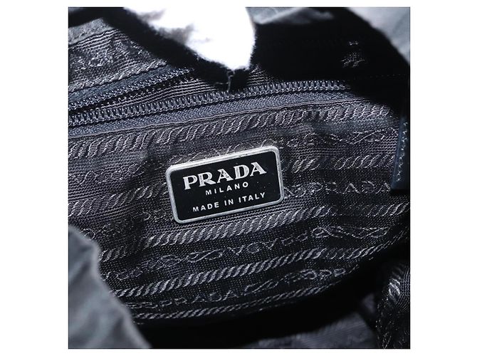 PRADA Backpack Nylon Black Silver - view 22