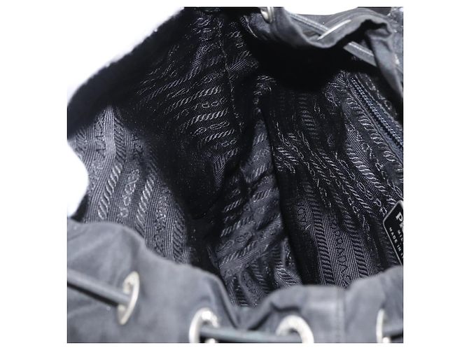 PRADA Backpack Nylon Black Silver - view 24