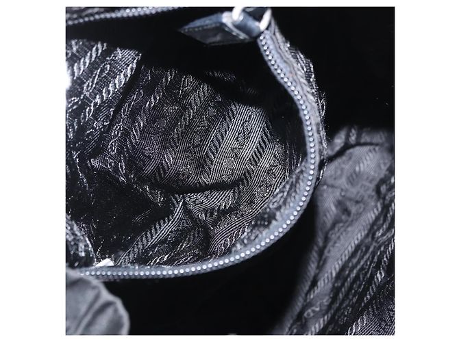 PRADA Backpack Nylon Black Silver - view 26