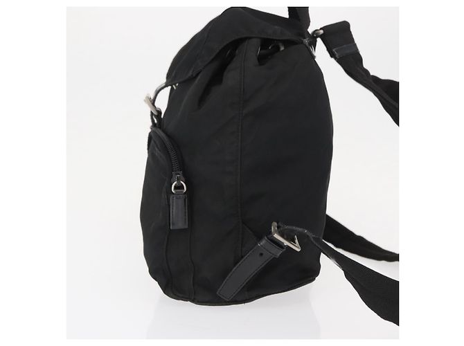 PRADA Backpack Nylon Black Silver - view 3
