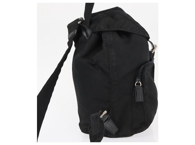 PRADA Backpack Nylon Black Silver - view 4