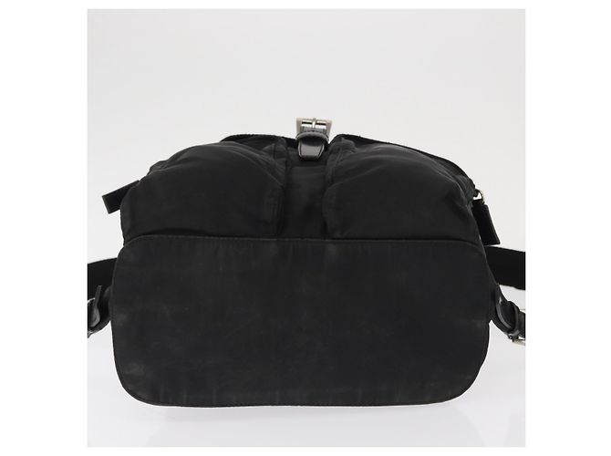 PRADA Backpack Nylon Black Silver - view 5