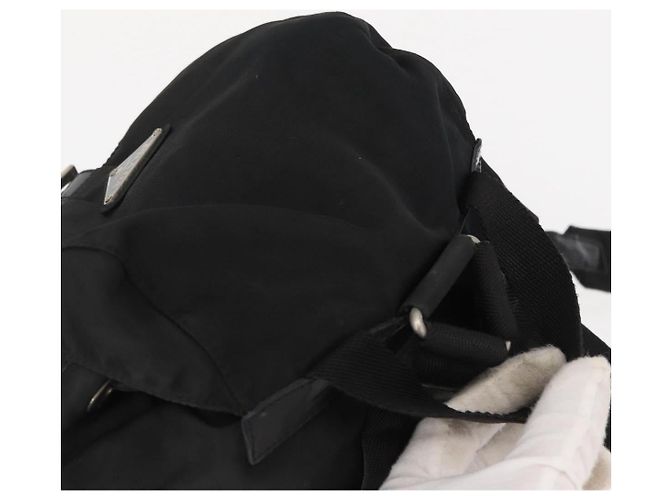 PRADA Backpack Nylon Black Silver - view 6