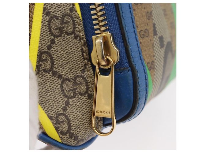 GUCCI GG Supreme Bum Bag PVC Multicolor Gold 733240 - vista 10