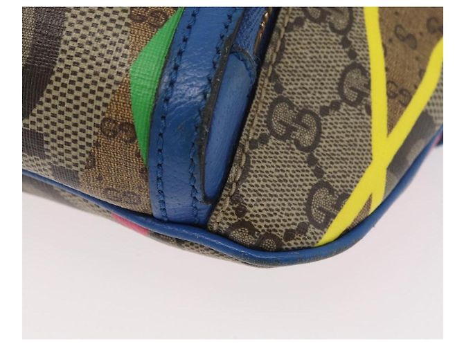 GUCCI GG Supreme Bum Bag PVC Multicolor Gold 733240 - vista 14
