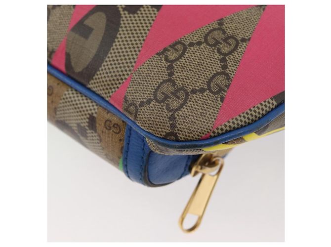 GUCCI GG Supreme Bum Bag PVC Multicolor Gold 733240 - vista 16