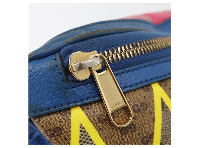 GUCCI GG Supreme Bum Bag PVC Multicolor Gold 733240 - vista 17