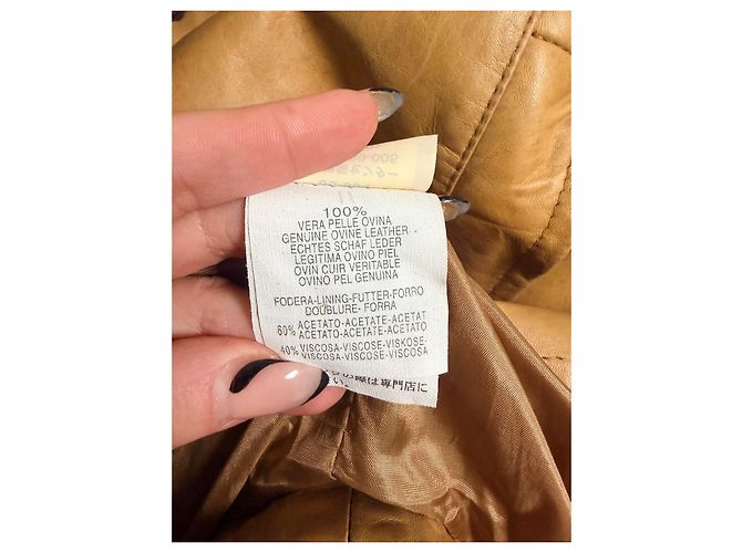 Autre Marque Gabardina MAX&Co. de cuero marrón - vista 10