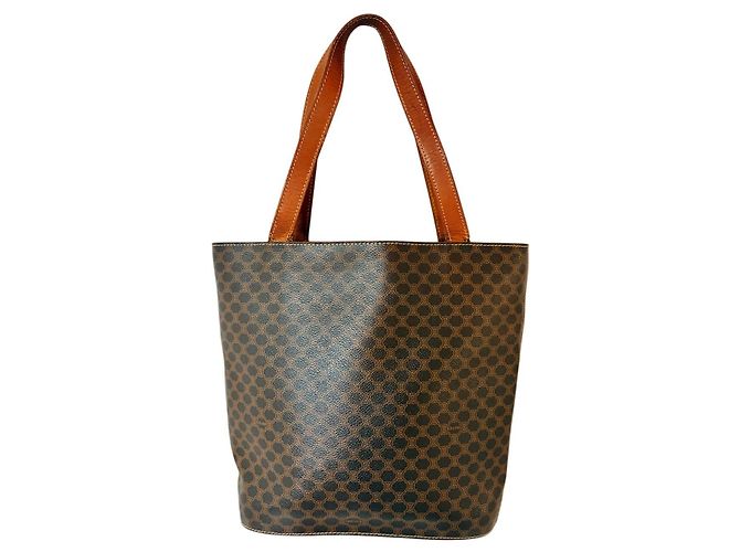 Céline Celine Triomphe Tote Bag Braun Beschichteter Canvas - Ansicht 5