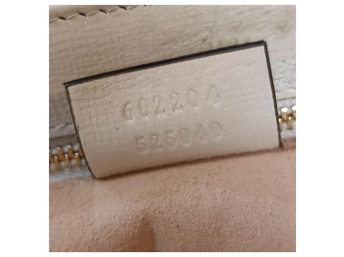 Borsa a tracolla Gucci Horsebit 1955 Medium in pelle di vitello bianca - vista 6
