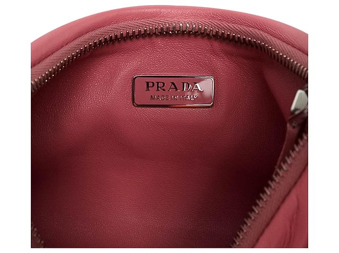 Re-Edition Bolsa Satchel Prada Re Edition 2005 em couro Nappa acolchoado rosa - vista 5