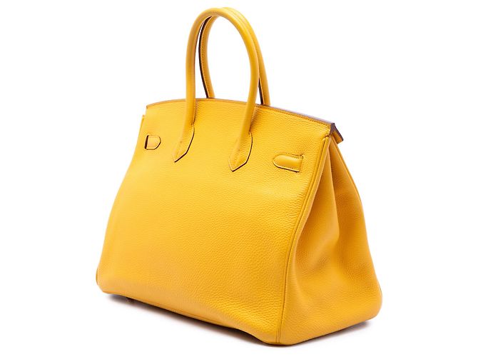 Hermès Yellow Togo Birkin Retourne 35 - vista 2