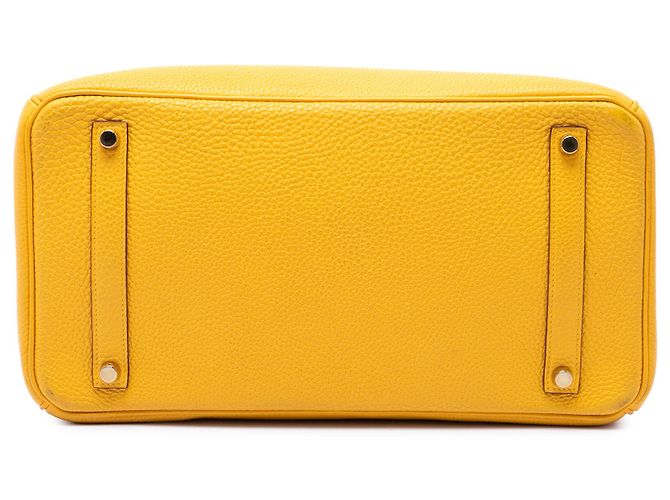 Hermès Yellow Togo Birkin Retourne 35 - vista 3