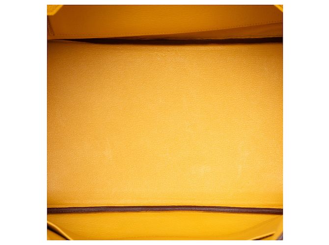 Hermès Yellow Togo Birkin Retourne 35 - vista 4